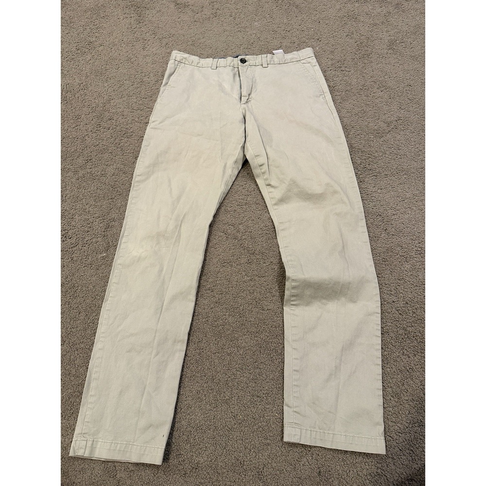 Banana Republic Fulton Skinny Chino Pants Beige Men's Size‎ 34x34